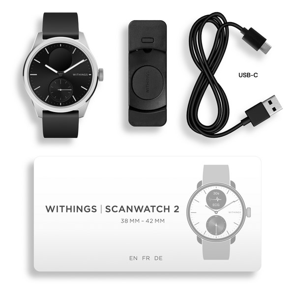 HWA10-model 4-All-Int WITHINGS SCAN WATCH 2 schwarz 42mm